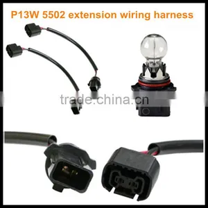 P13W 5502 Wiring Harness for Headlight Fog Light P13W Extension Harness Wire Made With High Temperature Nylon for Fog Lights thumbnail-1