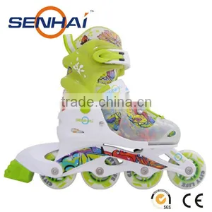 Outdoor Sports Shoes With 4 Wheels or 3 Wheels for Children Har Boot Roller Skates for Kids Popular Model thumbnail-1