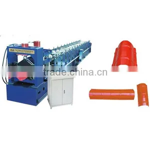 Pre-painted Steel Ridge Cap Roll Forming Machine thumbnail-5