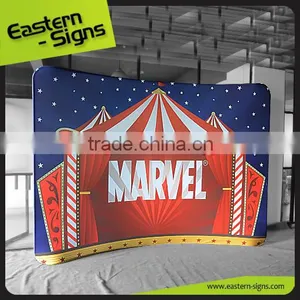 Wholesale Fold Up Economical Advertisement Promotion Tension Fabric Trade Show Displays thumbnail-2