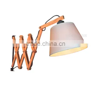 Fabric Modern Wood Folding Wall Lamp,Modern Wood Folding Wall Lamp,Folding Wall Lamp W3063 thumbnail-1
