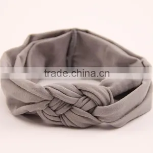 Fashion Bow Tie Plain Cotton Headwrap, thumbnail-2