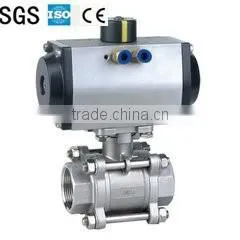 High Quality Pneumatic Actuator Thread Ball Valve thumbnail-1
