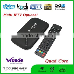 Android Quad Core Amlogic S805 Android 4.4 Hybrid tv Box Dvb-t2 Decoder thumbnail-1