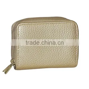 Womens Identity Safe Card Pebble Grain Wallet Fashion PU Leather Card Wallet thumbnail-3