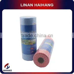 China Wholesale Spunlace Meshed Plum Blossom Roll Bacterial Custom Cleaning Cloth thumbnail-2