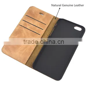 New For IPhone 7 Genuine Leather Case , For IPhone 7 Folio Case , For IPhone 7 Wallet Case thumbnail-2