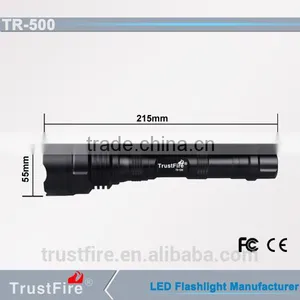 TrustFire 500lm TR-500 One XML-T6 Police Security Flashlight With 18650 Battery thumbnail-2