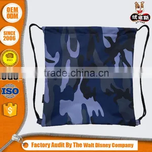 Wholesale Heavy Duty Prmotion Shoes Military Drawstring Bag Gift Backpack thumbnail-1