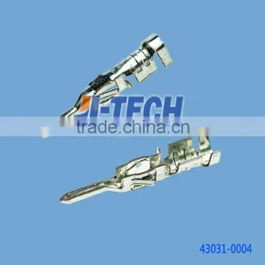 Crimp Terminal Male 43031series Connector Molex 4 Pin Connector 43031-0004 With Tin Plated Tin/Brass Alloy Contact 26-30 AWG thumbnail-2