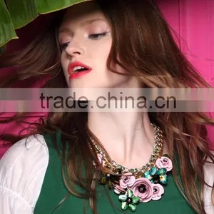 Flower Necklace Costume Jewellry Wholesale Rajasthani Jewellery thumbnail-6