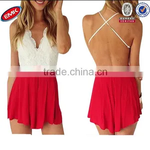 White And Red Cross Sexy Women Dress thumbnail-1
