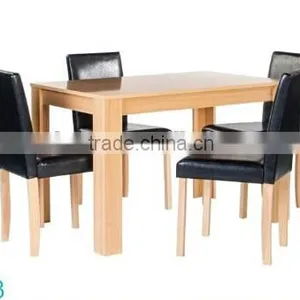 High Quality MDF Wooden Dining Table And Chairs/Used Pine Wood Chair thumbnail-1