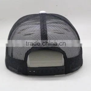 Wholesale Flat Bill Snapback Mesh Trucker Hat Custom thumbnail-4