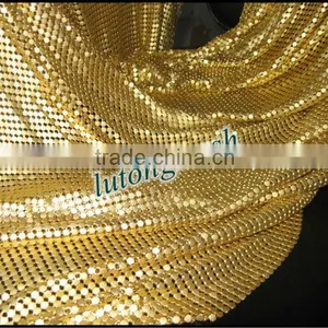 New Design China Lutong Metallic Sequin Cloth for Curtain Drapery thumbnail-1