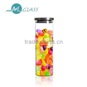 Wholesale High Borosilicate Glass Jar Glass Container 1500ml Handmade Glassware N6048 thumbnail-1