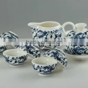 Ganoderma Lucidum Flower Porcelain Teaware Set thumbnail-2