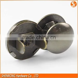 Wholesale Ultra Thin Antique Brass Rivet Metal Magnetic Buttons thumbnail-2