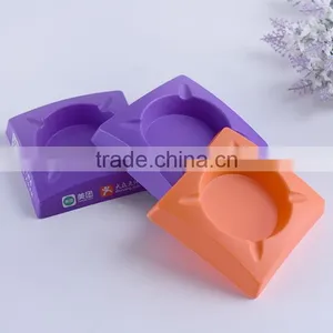 Bulk Stocked Custom Logo Coloreful Plastic Ashtrays (XJHL53) thumbnail-2