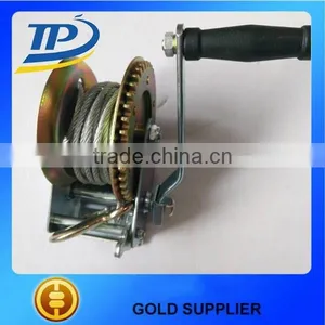 China Supplier Small Cable Winch Drum Hand Winch Cable Hand Cable Drum Winch thumbnail-1