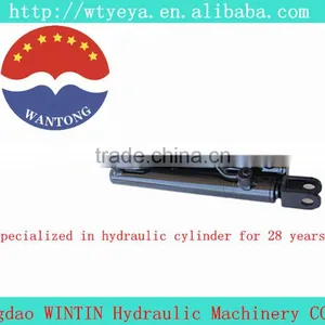 Hydraulic Parts China Manufacturer 1-5"bore 5-80"stroke Small Portable Double Acting Welded Hydraulic Cylinder thumbnail-1