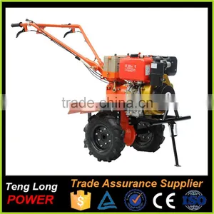 CE Approved Walking Agricultural Mini Power Tractor Tiller Trailer thumbnail-3