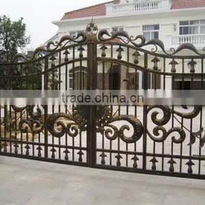 Bisini Luxury Sliding Design Gate, Sliding House Main Gate Design, New Sliding Design Big Iron Gate thumbnail-4
