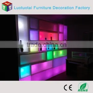 Color Changing LED Cube Wine Rack for Bar and Home thumbnail-2