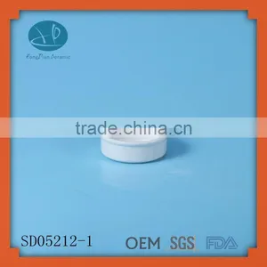 White Porcelain Chili Bowls,Porcelain Grape Dishes Multi-purpose Round Tray thumbnail-1