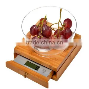High Precision Bamboo Wooden Kitchen Scale thumbnail-3