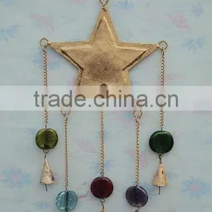 Metal Star Wall Hanging Decoration, India Wall Hanging Decoration, Metal Wall Art Decor, thumbnail-1