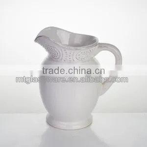 White Ceramic Porcelain Tea Pots,plate Pots,water Pitcher thumbnail-1