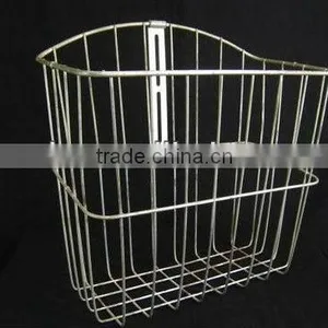 Vintage Wald Steel Wire Bicycle Saddle Bag Hanging Storage Basket Front Decor thumbnail-1