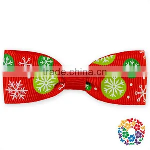 100% Polyester Green White Little Girl Hair Bow Clip One Size Fit Most thumbnail-2