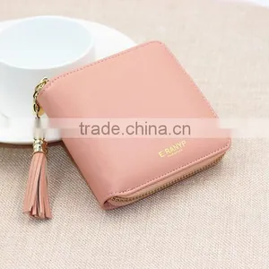 Custom High-Quality Multi-color Leather Woman Zip Wallet thumbnail-6