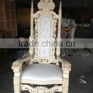 MD-0029-01 Baroque King Size High Back Throne Chair thumbnail-4