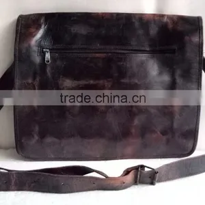 High Quality Classic Design Handmade Vintage Colored Pure Goat Leather Bag thumbnail-2