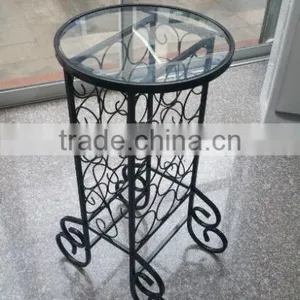 Eco-friendly Iron Metal Red Wine Rack thumbnail-1
