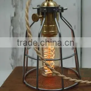 Coffee Shop Metal Wire Steel Ceiling Lamp Light Bulb Cover thumbnail-1