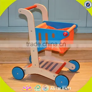 Оптовая деревянная игрушка - тележка для младенцев, деревянная игрушка - тележка оранжевого цвета, недорогая деревянная игрушка - тележка W16E016 thumbnail-5