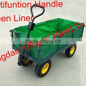 Steel Mesh Garden Wagon Cart thumbnail-5