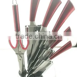 8pcs Stianless Steel Butcher Knife Set thumbnail-2