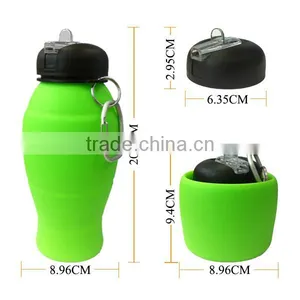 Chin Rest Water Bottle Bpa Free Sports Water Bottle,collapsible Silicone Water Bottle thumbnail-2