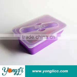 Best Selling Foldable Silicone Kids Lunch Bento thumbnail-1
