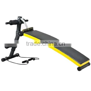 Weight Bench Sit Up Exercise Ab Crunch Board With Fitness Rope thumbnail-1