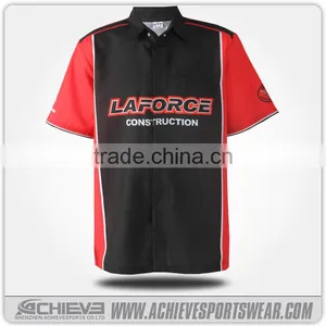 Wholesale Custom 100% Polyester Sublimated Motor Racing Team Polo Shirts thumbnail-4