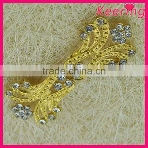 Fashionable Wholesale Gold Rhinestone Metal Button WBK-1510 thumbnail-1