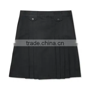Girls' Plus Uniform Pleat-Front Skirt thumbnail-1