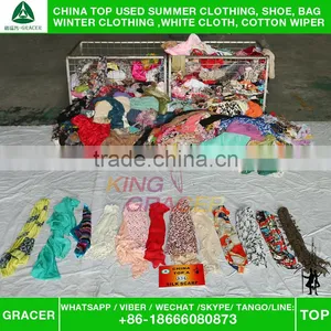 Original Door To Door Korea Bulk Silk Scarf Used Clothing Wholesale thumbnail-1