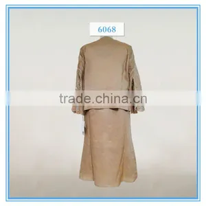 Women Embroidery Linen Elegant Skirt Suit Formal Skirt And Blouse Apparel 2016 thumbnail-2